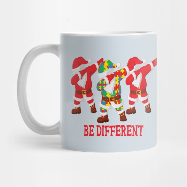 Be different Santa autism awareness christmas gift by DODG99